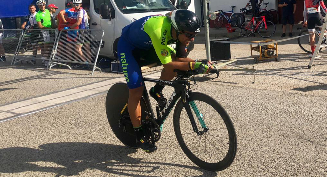 Javier Sánchez se proclama el mejor ciclista de los Campeonatos Europeos de Policías y Bomberos