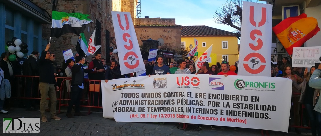 Manifestación para denunciar el “ERE encubierto” de la Junta