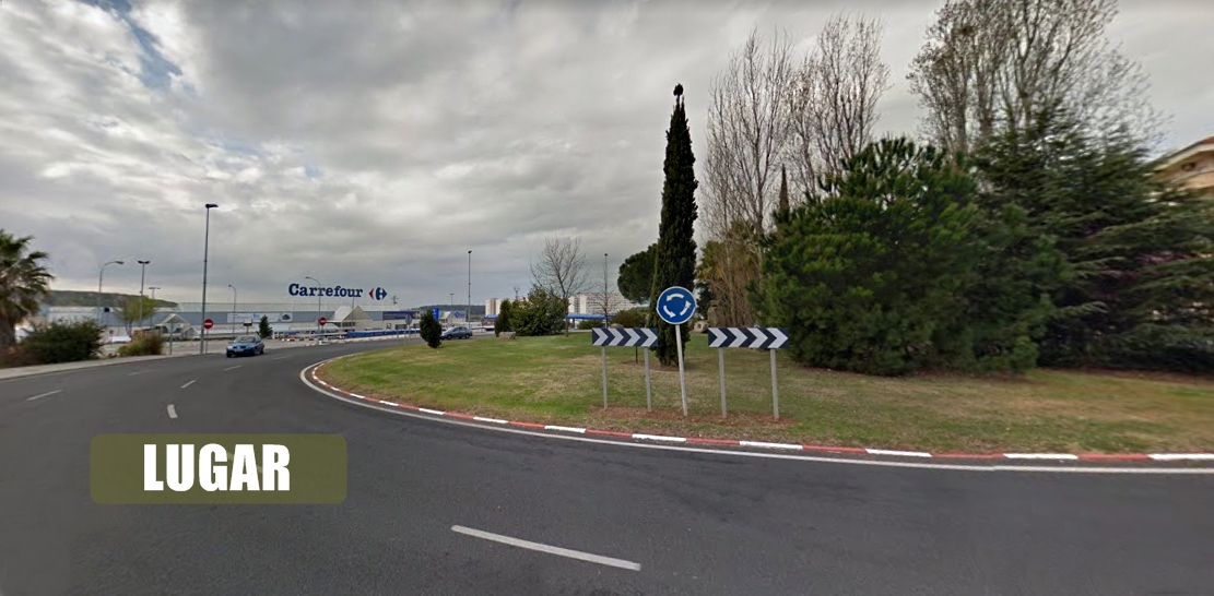 Un herido grave en un accidente en la rotonda de Carrefour – Cáceres