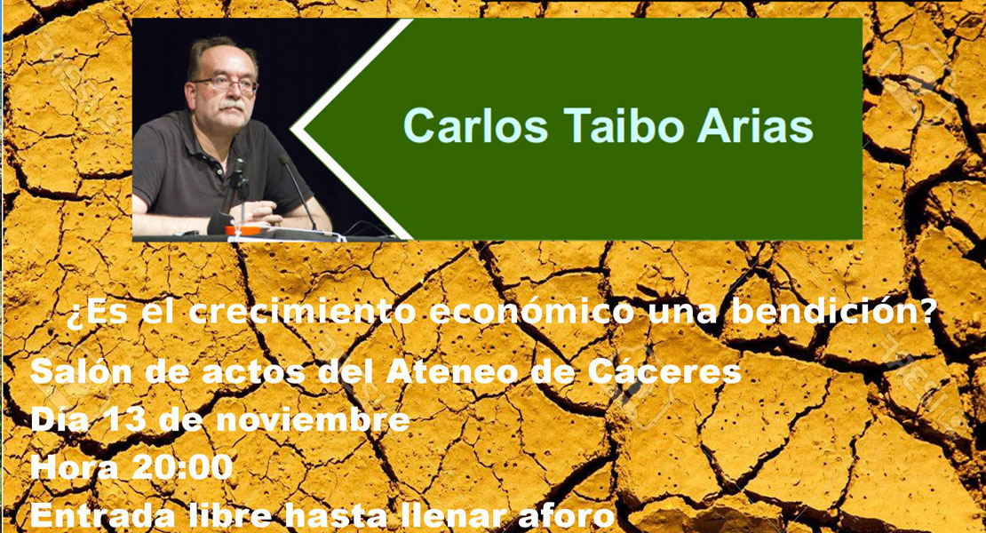 Carlos Taibo ofrecerá una charla sobre economía sostenible y globalización
