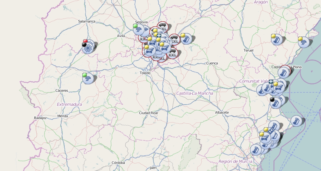 Visibilidad reducida en la autovía A-5