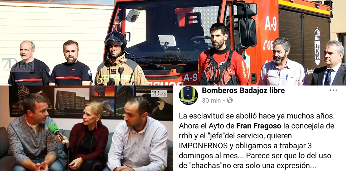 Los bomberos de Badajoz se sienten esclavos y su concejal no lo explica