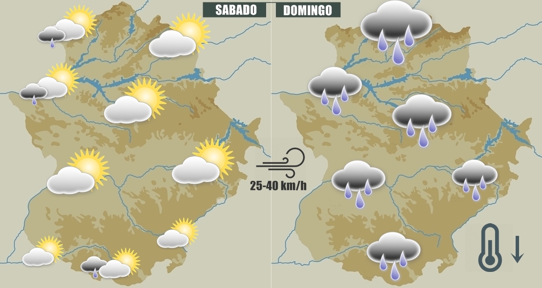 Previsión fin de semana en Extremadura