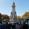 La plaza de España de Madrid va cogiendo color