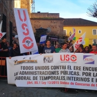 Manifestación para denunciar el “ERE encubierto” de la Junta