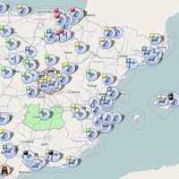 A-66: Banco de niebla en Almendralejo y un vehículo incendiado en Monesterio