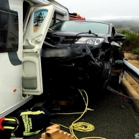 Herido un matrimonio en el accidente de la A-66