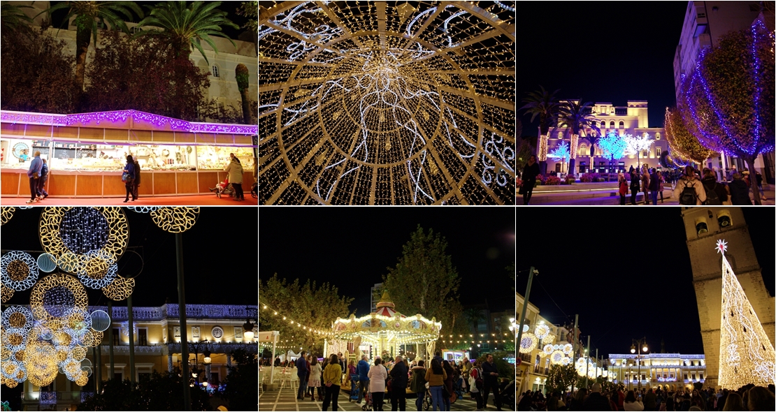 Vídeo del alumbrado navideño en Badajoz