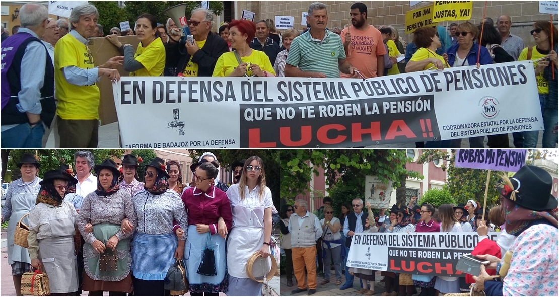 Los pensionistas salen de nuevo a la calle para exigir pensiones dignas