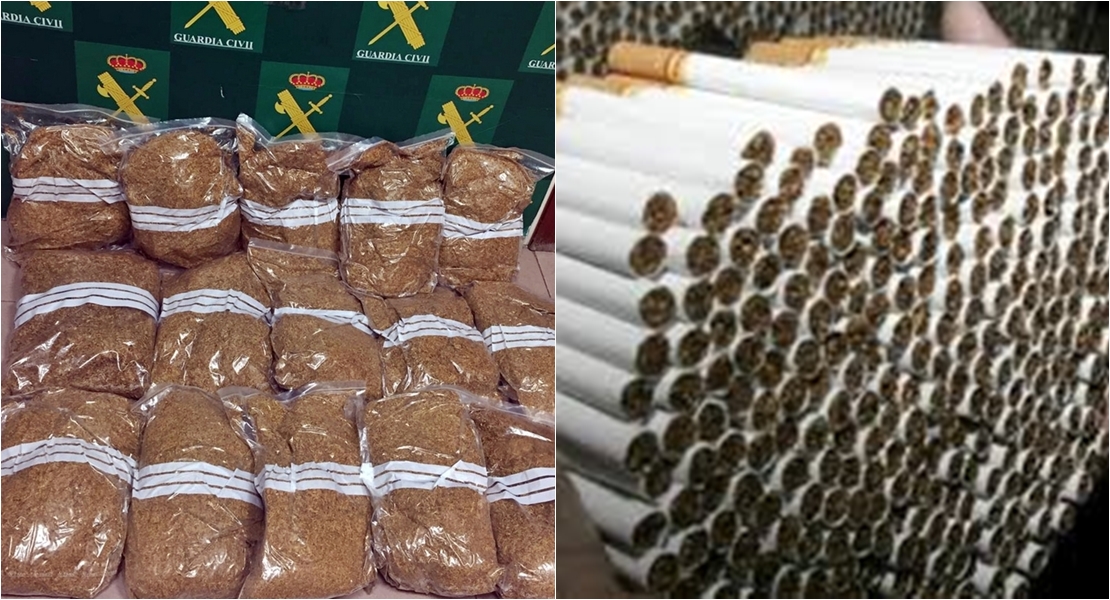 La Guardia Civil intercepta en Badajoz 23 kilos de tabaco para cigarrillos caseros