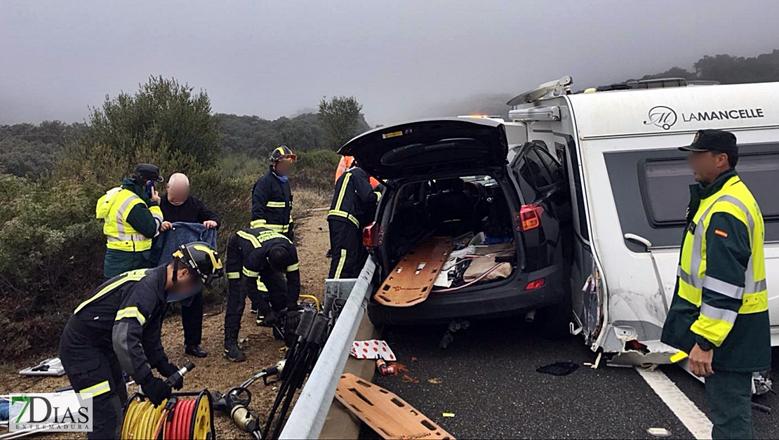 Herido un matrimonio en el accidente de la A-66
