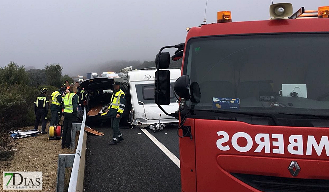 Herido un matrimonio en el accidente de la A-66