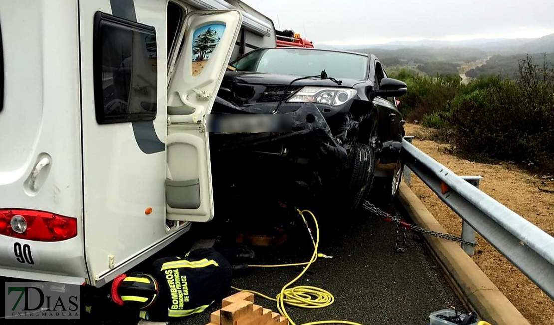 Herido un matrimonio en el accidente de la A-66