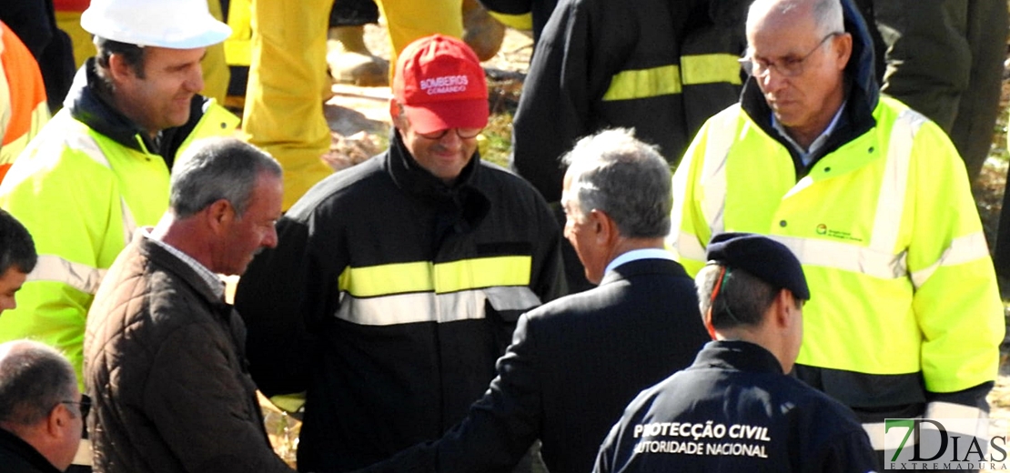 El presidente de la República visita la zona cero