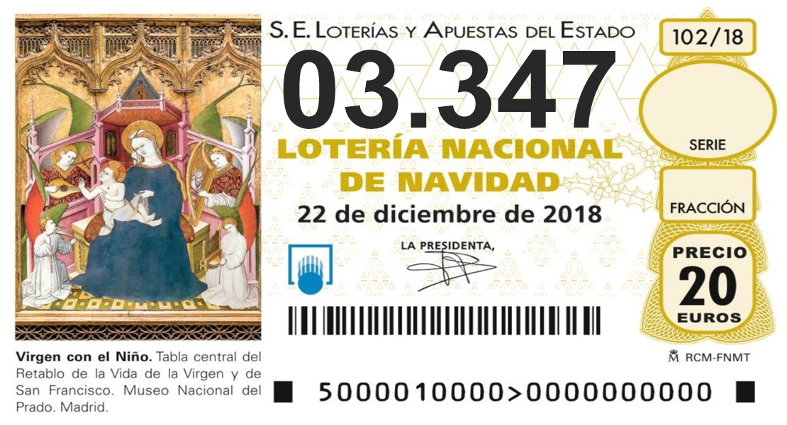 Y El Gordo de este año es el 03.347
