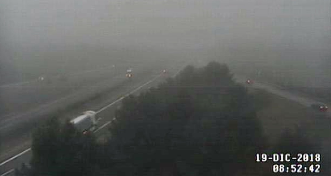 La niebla condiciona la visibilidad en varias carreteras extremeñas