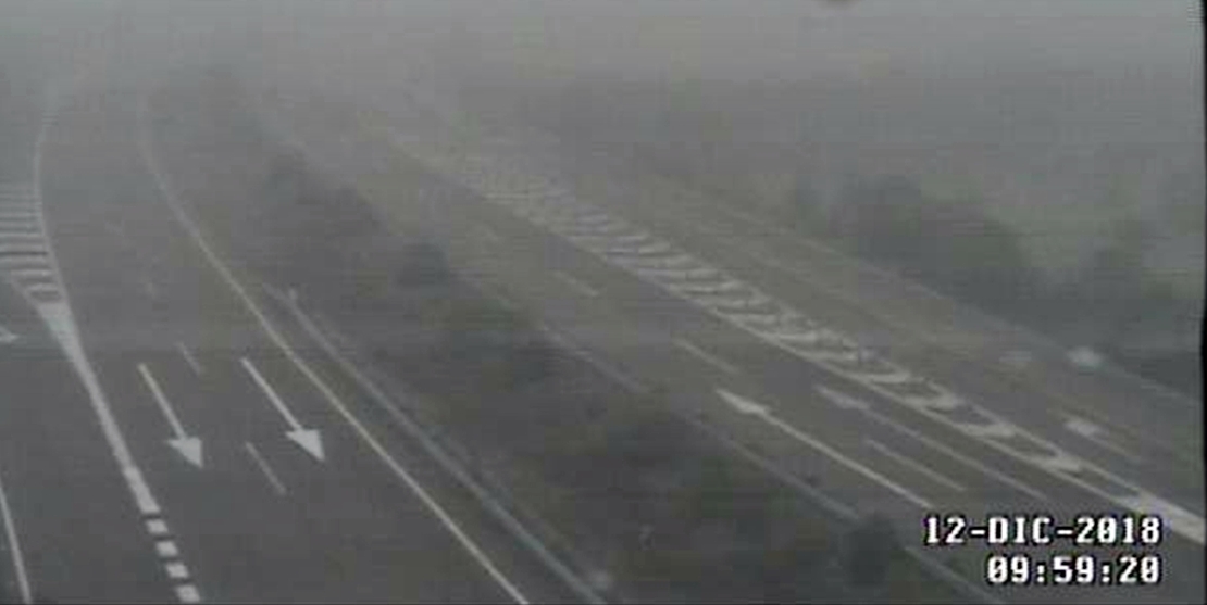 La niebla sigue causando problemas en las principales carreteras extremeñas