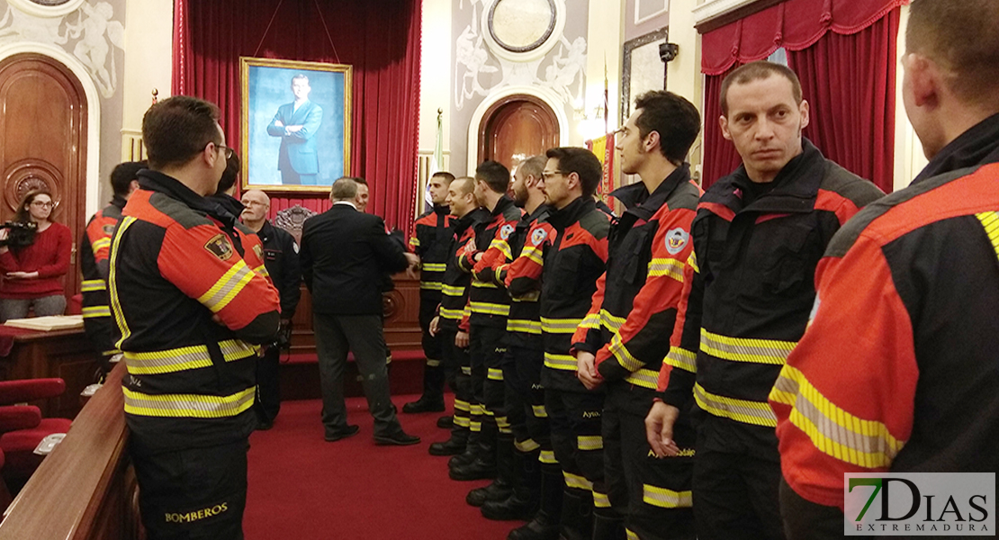El servicio contra incendios del Ayuntamiento de Badajoz se refuerza con 8 bomberos