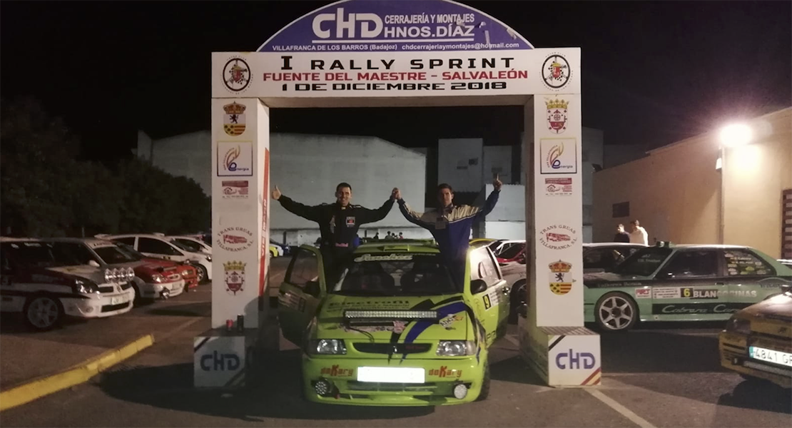 Sánchez y García ganan el I Rallysprint Fuente del Maestre – Salvaleón