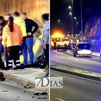 Un motorista herido en la avenida Adolfo Suárez (Badajoz)