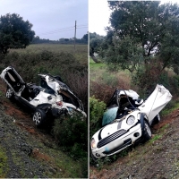 Se accidenta un bombero del CPEI en Burguillos del Cerro (Badajoz)