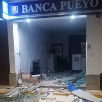 Rompen la fachada de una entidad bancaria en La Morera y se llevan el cajero