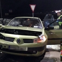 Detenidos por robar 27 jamones tras sufrir un accidente de tráfico