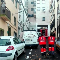 Un joven herido en otro incendio en Cáceres