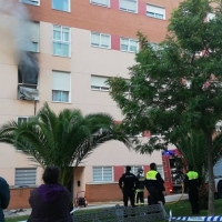 Incendio en una vivienda del Cerro Gordo (Badajoz)