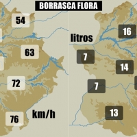 FLORA deja rachas de viento cercanas a 100 km/h