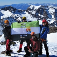 Javier, un sordociego extremeño en el pico más alto del norte de África