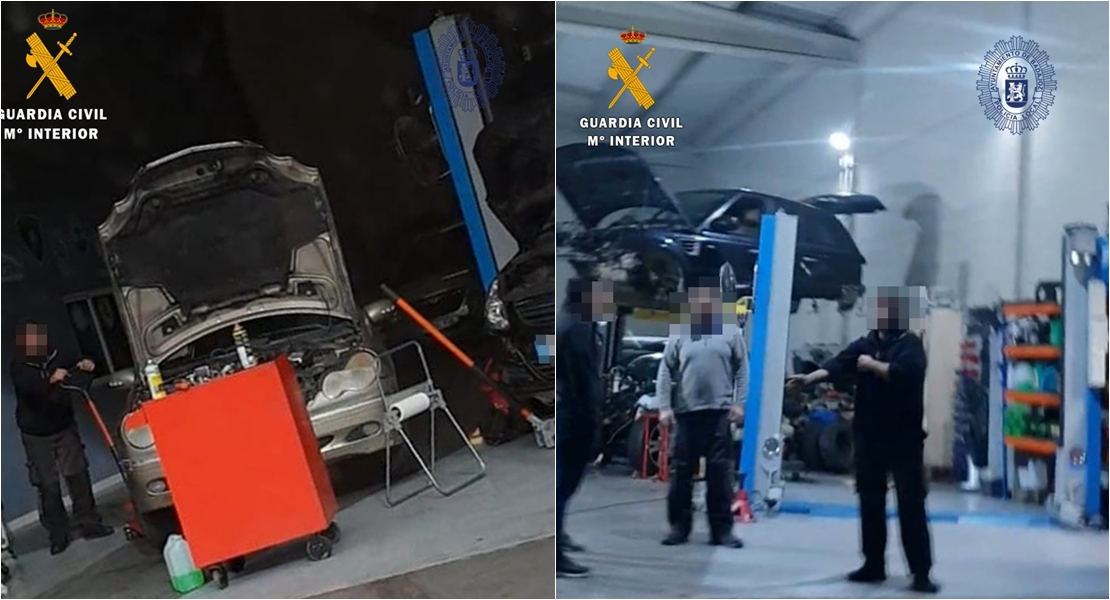 Guardia Civil y Policía Local desmantelan ocho talleres ilegales en Badajoz