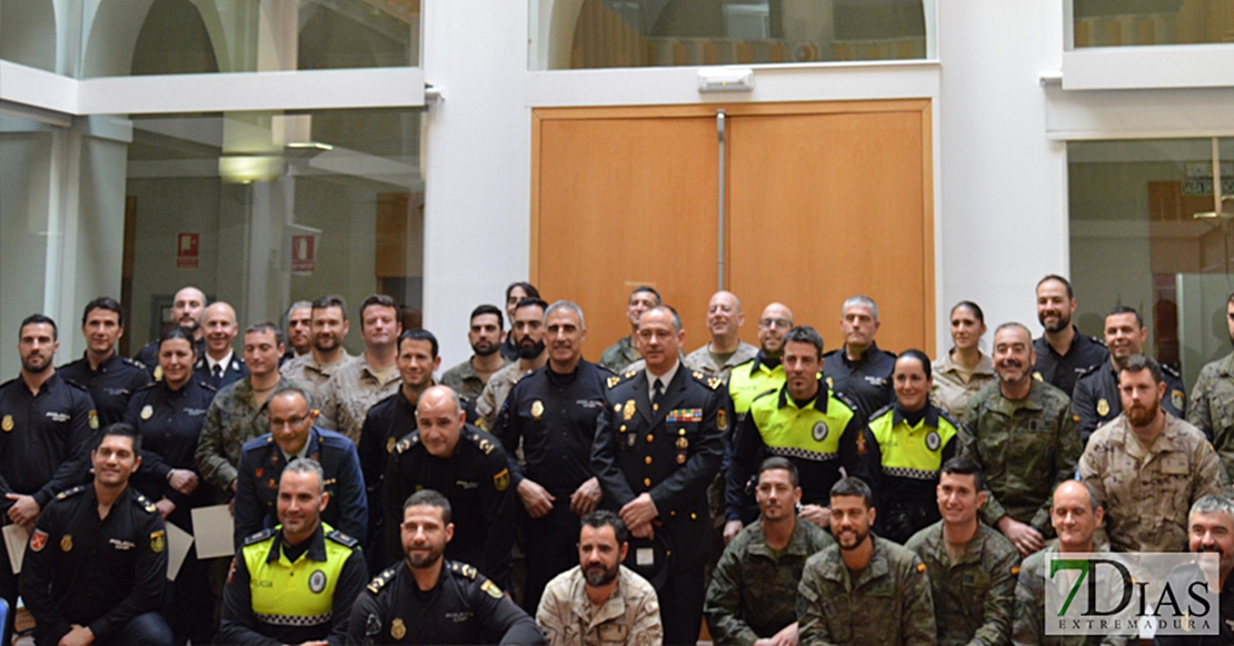 Cuerpos de seguridad españoles y portugueses comparten formación en Badajoz