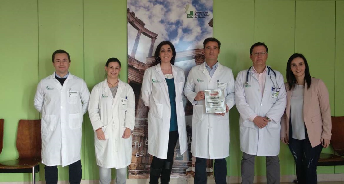 El Servicio de Neumología del Hospital de Mérida, Premio Syneos por la calidad de su trabajo