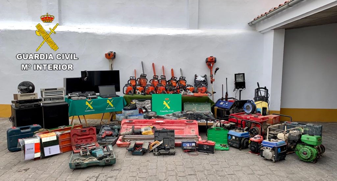 La Guardia Civil recupera el botín robado en Extremadura por una banda