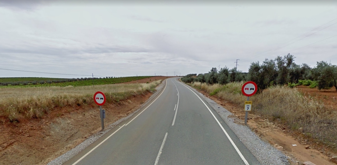 La salida de la carretera de un vehículo causa lesiones a una mujer