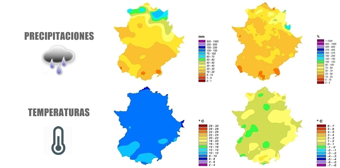 Diciembre fue muy seco y muy cálido en Extremadura respecto a años anteriores