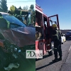 Dos heridos en una colisión entre dos vehículos en Villafranca de los Barros