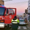 Bomberos y Policía Local actúan en un incendio en la barriada de San Roque (Badajoz)