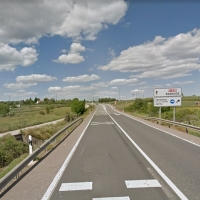 Herida tras sufrir una colisión en la carretera N-435