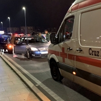 Accidente múltiple en el Puente Nuevo de Badajoz