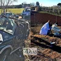 Dos heridos en una colisión entre dos vehículos en Villafranca de los Barros