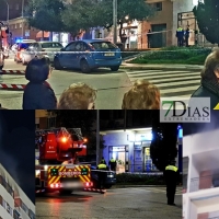 Un incendio en una vivienda sorprende a vecinos y ciudadanos en el centro de Badajoz