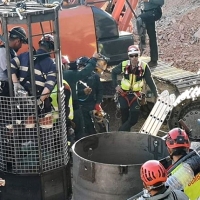 Los mineros ya están dentro del túnel