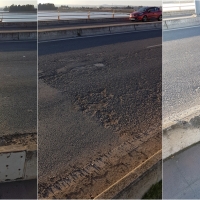 La Cívica denuncia el mal estado del asfalto del Puente Real y Circunvalación