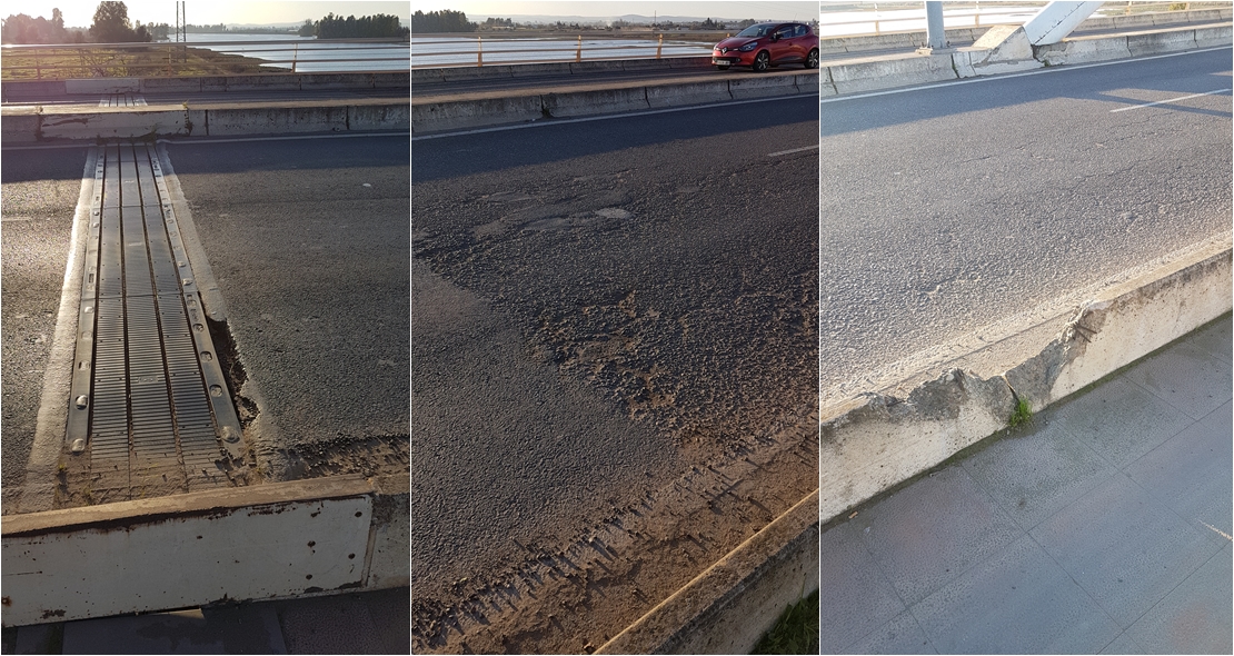 La Cívica denuncia el mal estado del asfalto del Puente Real y Circunvalación