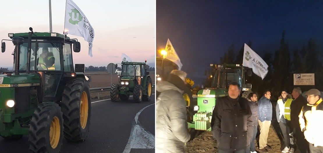 La Unión: “Los políticos no dejan manifestarse a los agricultores extremeños&quot;