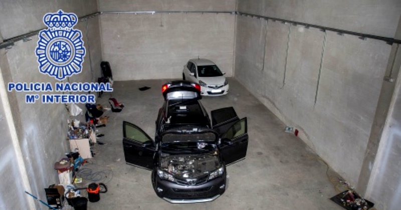 La Policía Nacional desarticula una organización dedicada al robo de vehículos