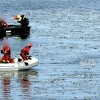 Imágenes del hallazgo de un cuerpo sin vida en el Río Guadiana su paso por Badajoz