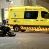 Se accidenta un policia nacional en el centro de Badajoz